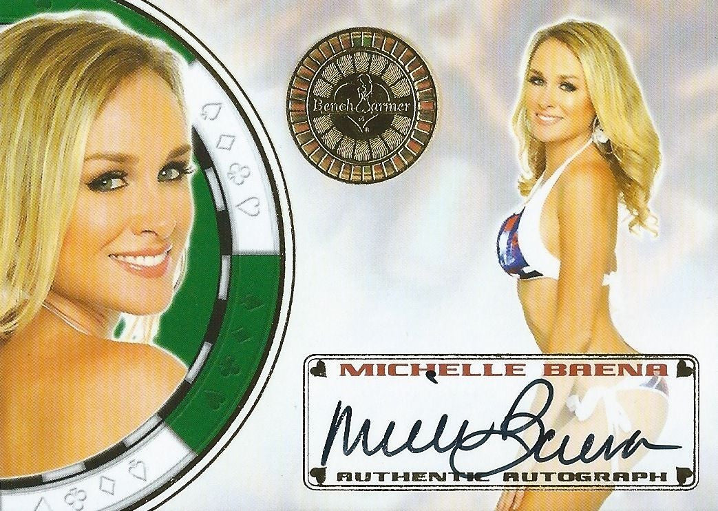 2013 Bench Warmer Vegas Baby MICHELLE BAENA Autograph Auto Card