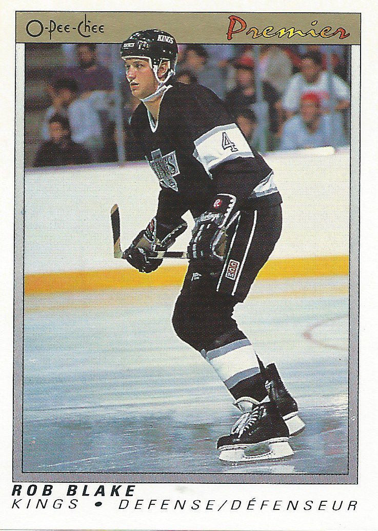 1990-91 OPC O-Pee-Chee Premier #6 ROB BLAKE Rookie RC Hockey 02430