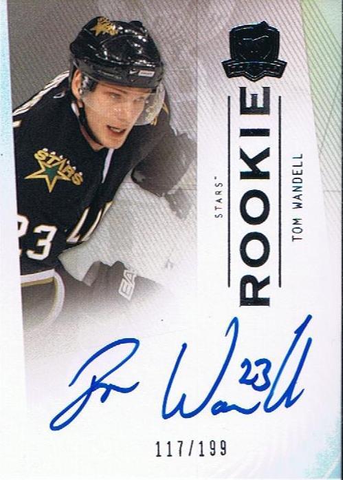 2009-10 The Cup TOM WANDELL Auto Rookie #/199 RC Autograph Dallas Stars Image 1