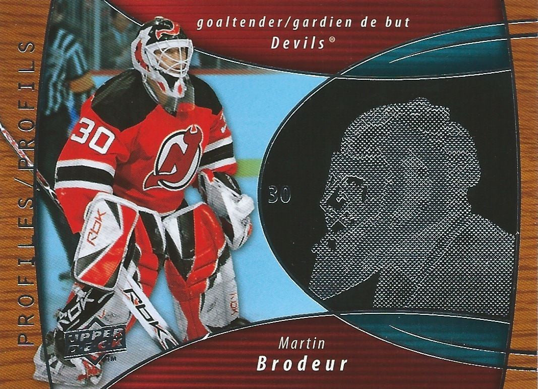 2008-09 UD McDonald's Profiles MARTIN BRODEUR $15 Upper Deck NHL Devils