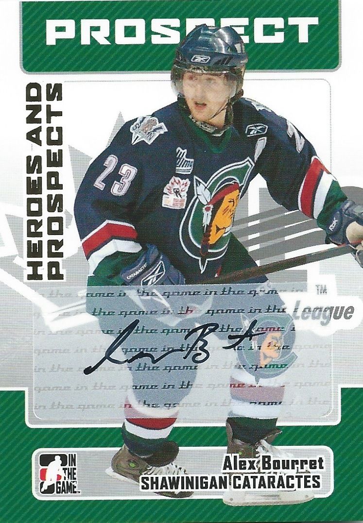 2006-07 ITG Heroes and Prospects ALEX BOURRET Auto Autographs 01363 Image 1