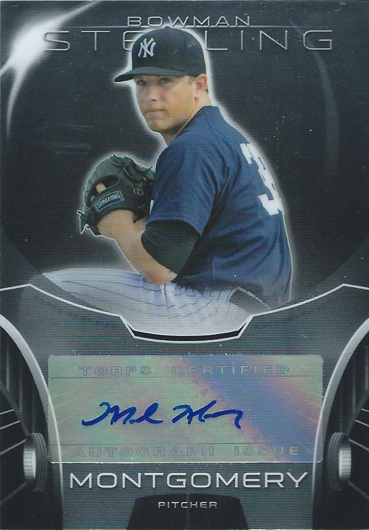 2013 Bowman Sterling Prospects MARK MONTGOMERY Auto Signature 01251 Image 1