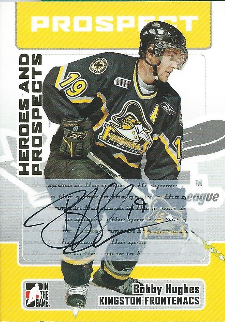 2006-07 ITG Heroes and Prospects BOBBY HUGHES Auto Autographs 01365