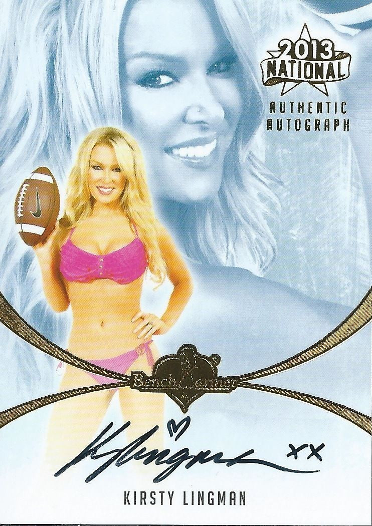 2013 Bench Warmer National Autographs KIRSTY LINGMAN Auto Card