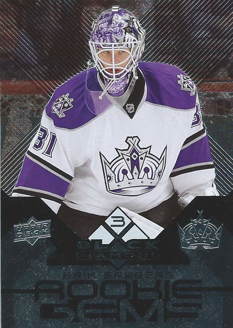 2008-09 Black Diamond ERIK ERSBERG RC Upper Deck Rookie Gems LA 00917 Image 1