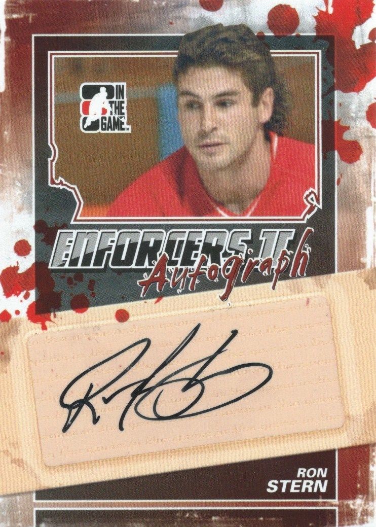 2013-14 ITG Enforcers RON STERN Autograph Auto Signature 00829 Image 1