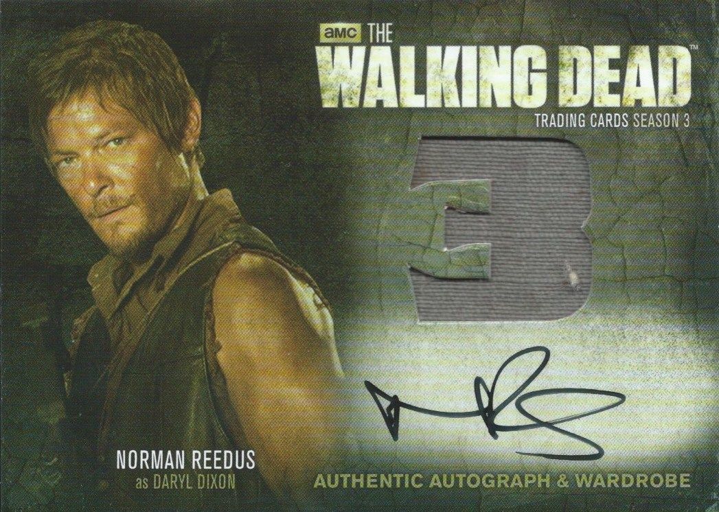 2014 AMC The Walking Dead NORMAN REEDUS Autograph Wardrobe as Daryl Dixon Image 1