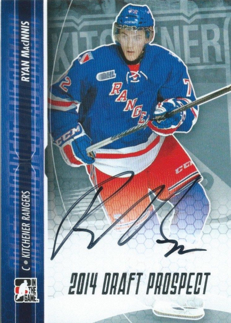 2014-15 ITG Draft Prospects Autographs RYAN MACINNIS /200* 00421