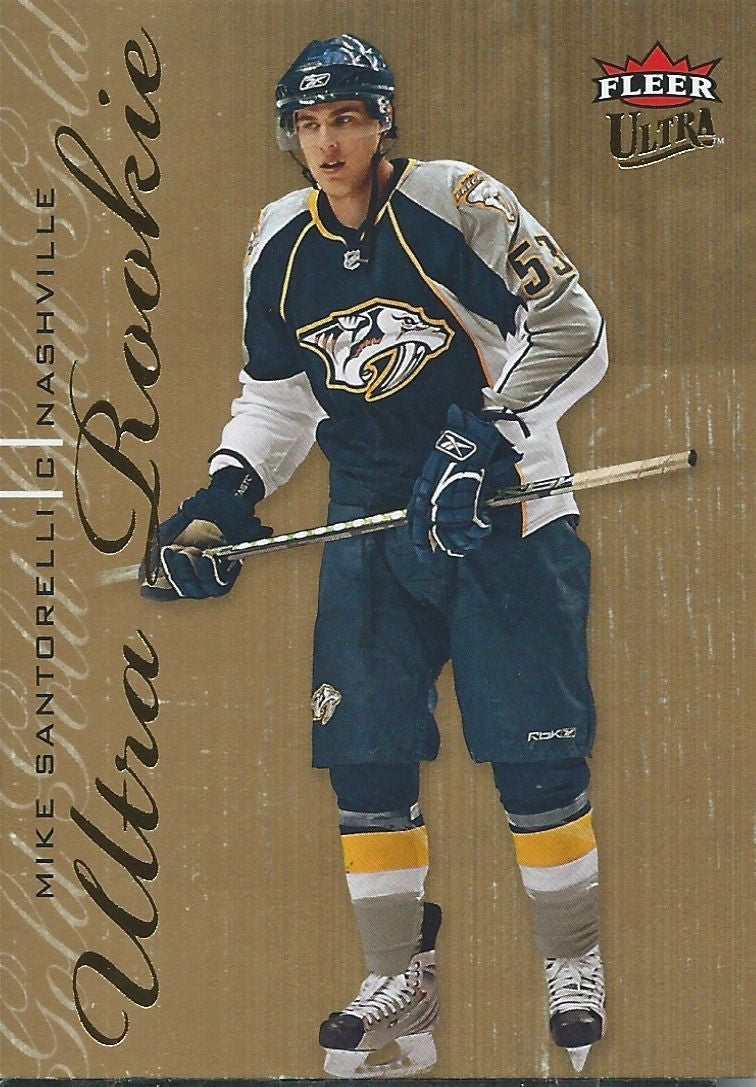 2009-10 Fleer Ultra Gold #235 MIKE SANTORELLI Rookie RC Upper Deck 01383