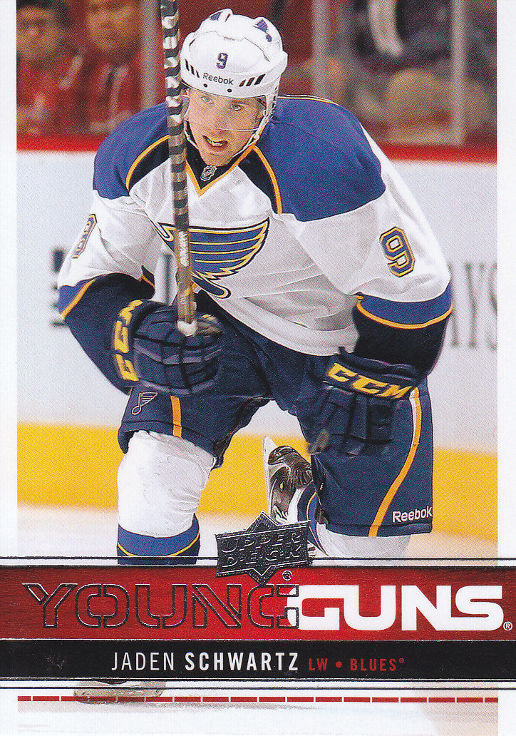 2012-13 Upper Deck YG JADEN SCHWARTZ Young Guns Rookie 02187 Image 1