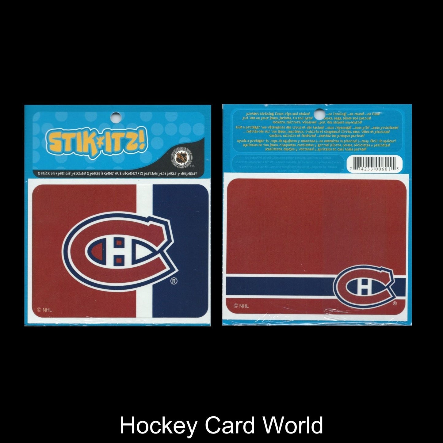 Montreal Canadiens Stikitz 2 Pack Decal Sticker NHL Licensed 4"x3.5" Image 1