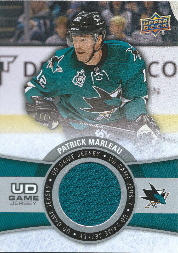 2015-16 Upper Deck Game Jersey PATRICK MARLEAU Fabric Swatch UD 02512