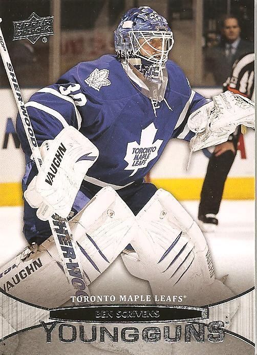 2011-12 Upper Deck YG BEN SCRIVENS Young Guns Rookie Oilers NHL 02233 Image 1