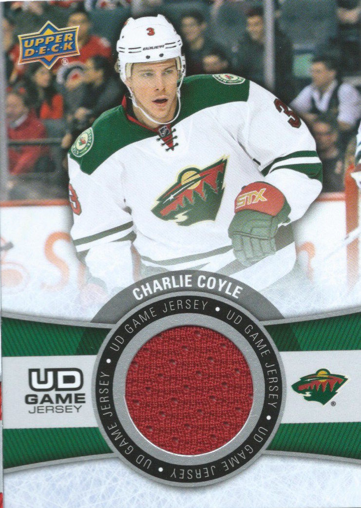 2015-16 Upper Deck Game Jersey CHARLIE COYLE Fabric Swatch UD 02517 Image 1