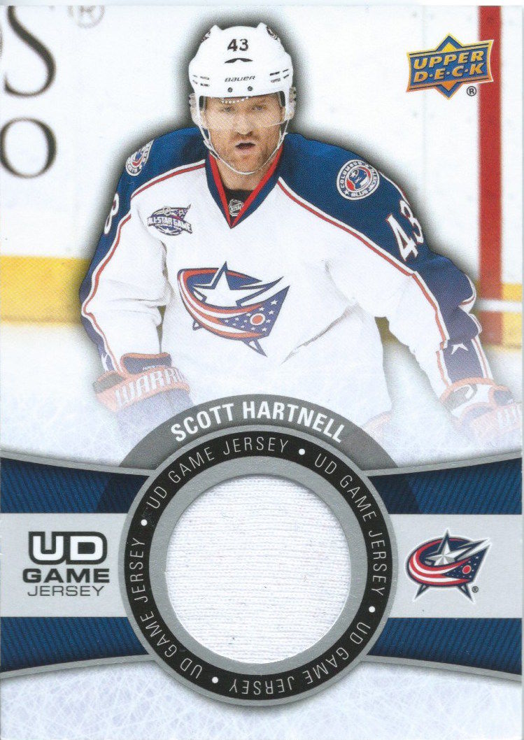 2015-16 Upper Deck Game Jersey SCOTT HARTNELL Fabric Swatch UD 02520 Image 1