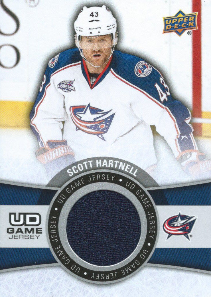 2015-16 Upper Deck Game Jersey SCOTT HARTNELL Fabric Swatch UD 02521 Image 1