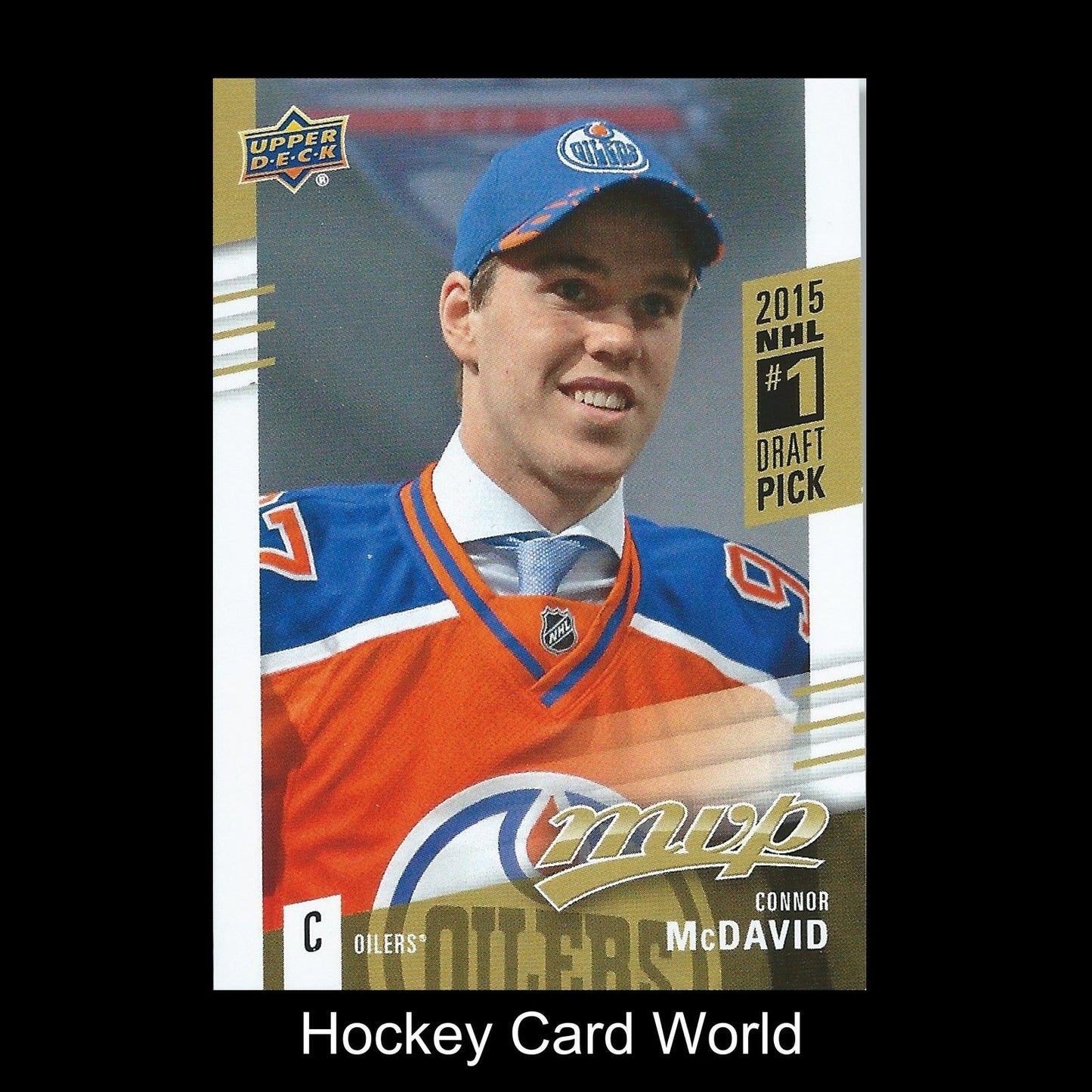 2015-16 Upper Deck MVP CONNOR McDAVID Rookie Redemption Oilers #1 Draft RC
