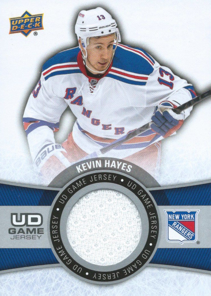2015-16 Upper Deck Game Jersey KEVIN HAYES Fabric Swatch UD 02530 Image 1