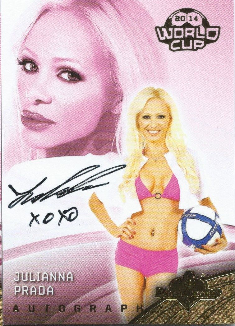 2014 Bench Warmer Soccer World Cup JULIANNA PRADA Autograph Authentic Image 1