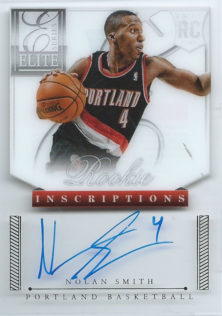 2012-13 Elite Series Rookie Inscriptions NOLAN SMITH Auto Signature 01608 Image 1