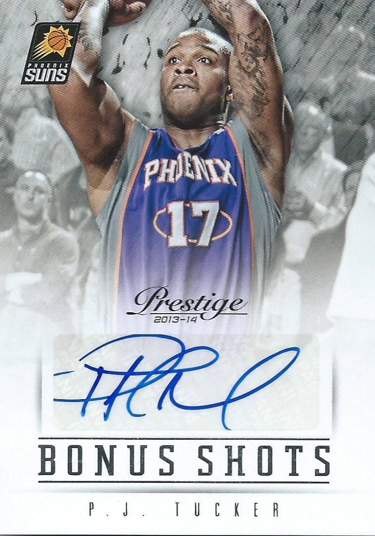 2013-14 Prestige Bonus Shots P.J. TUCKER Auto Signature Autograph 01218