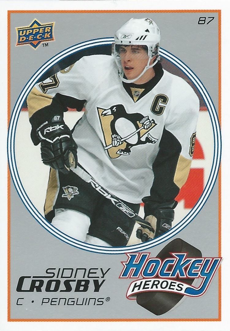 2008-09 Upper Deck Heroes SIDNEY CROSBY #HH7 UD Pittsburgh Penguins NHL Image 1