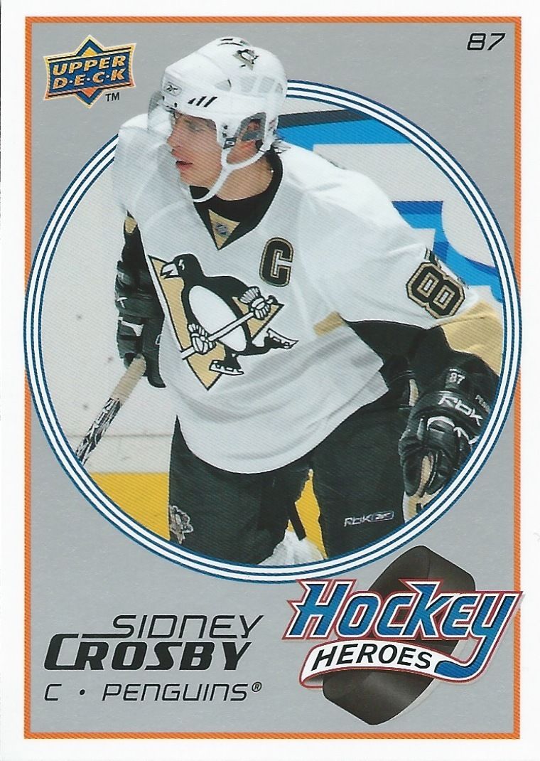 2008-09 Upper Deck Heroes SIDNEY CROSBY #HH8 UD Pittsburgh Penguins NHL Image 1