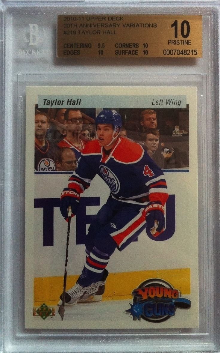 2010-11 Upper Deck Retro TAYLOR HALL BGS 10 Young Guns YG RC 9.5 10 10 10 Image 1
