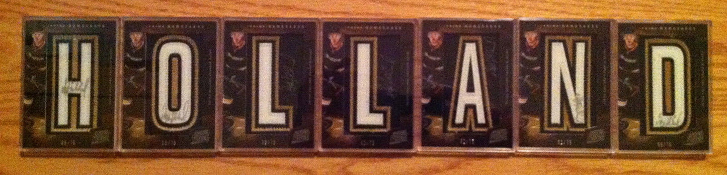 2011-12 Panini Prime PETER HOLLAND Autograph Namesakes Nameplate Auto Image 1