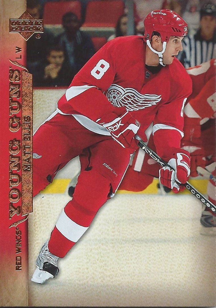 2007-08 Upper Deck #217 MATT ELLIS YG Young Guns Rookie RC UD NHL 02222 Image 1