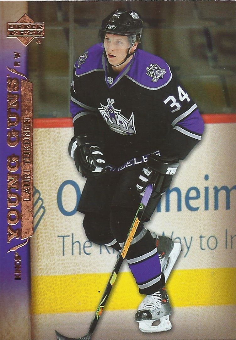 2007-08 Upper Deck #224 LAURI YUKONEN YG Young Guns Rookie RC NHL 02221 Image 1