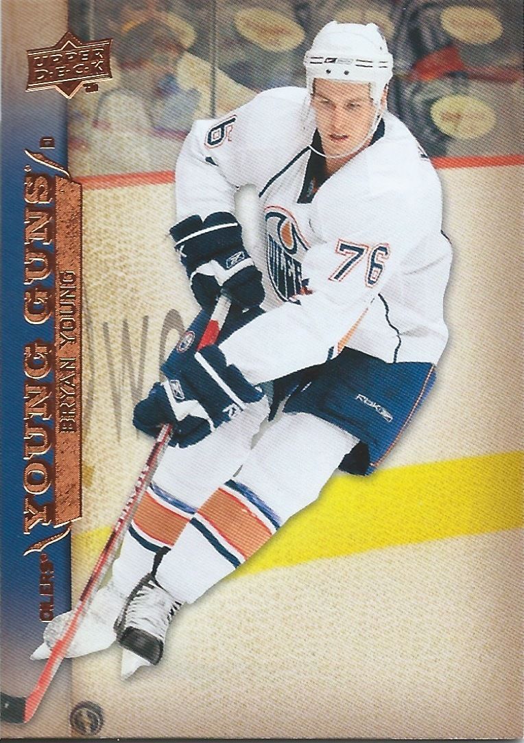 2007-08 Upper Deck #471 BRYAN YOUNG YG Young Guns Rookie RC UD NHL 02213 Image 1