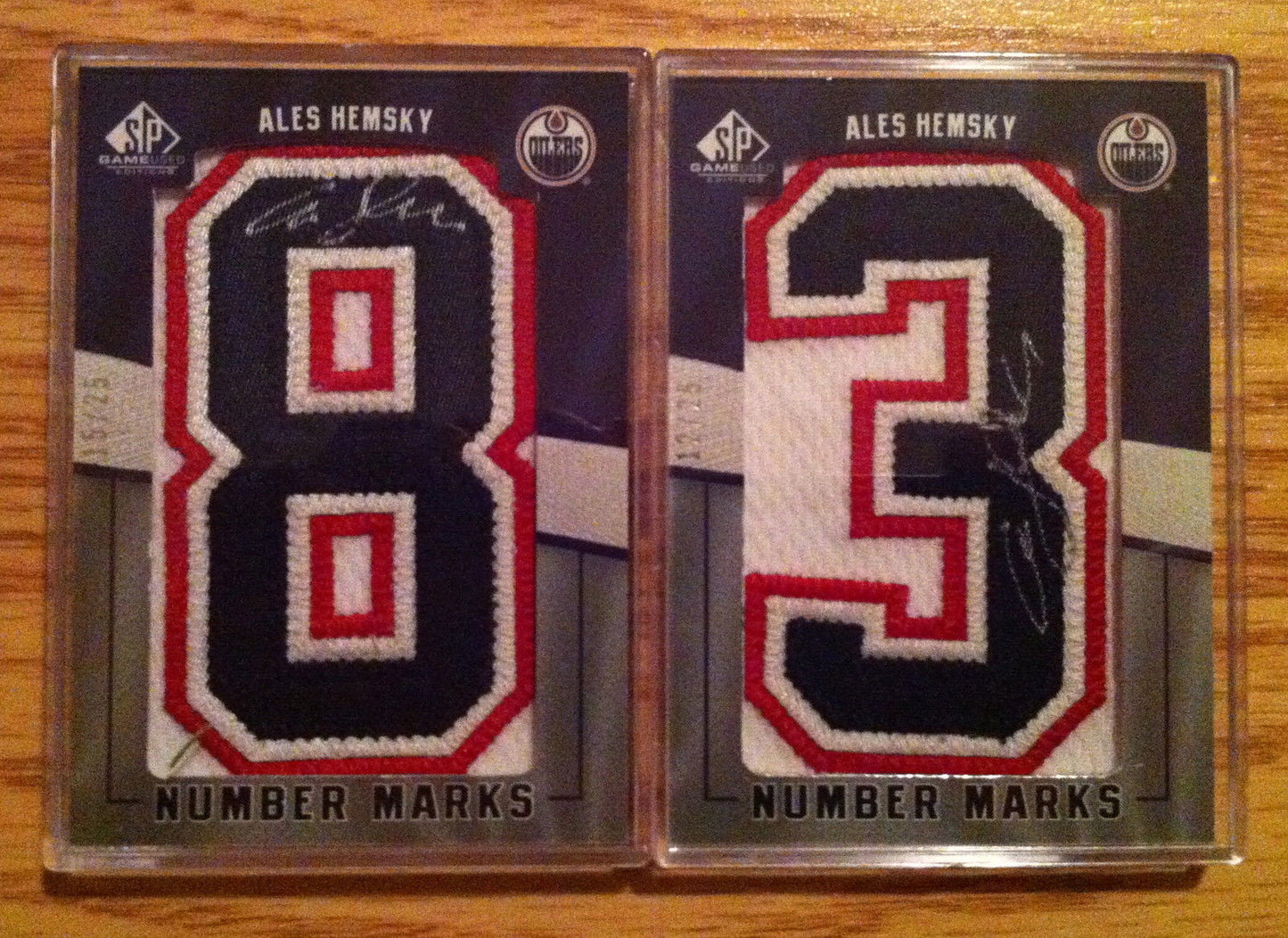 2007-08 SP Game Used ALES HEMSKY Number Marks Auto Set 83 Numberplate