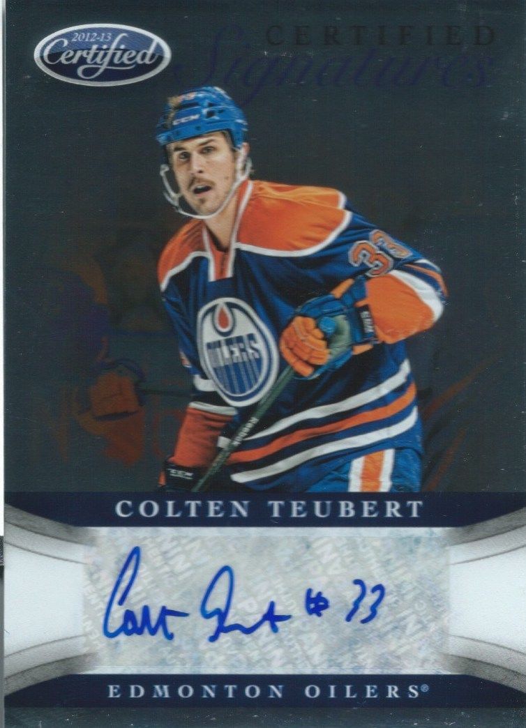2012-13 Certified Signatures COLTEN TEUBERT Autograph Auto Panini 00137 Image 1