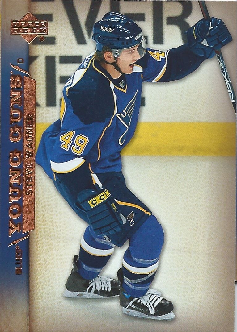 2007-08 Upper Deck #244 STEVE WAGNER YG Young Guns Rookie RC NHL 02218 Image 1