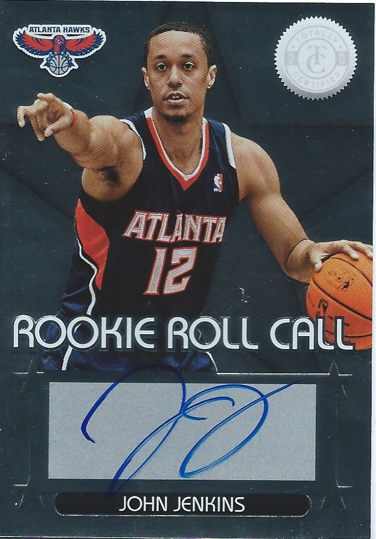 2012-13 Totally Certified Rookie Roll Call JOHN JENKINS Auto 01147 Image 1