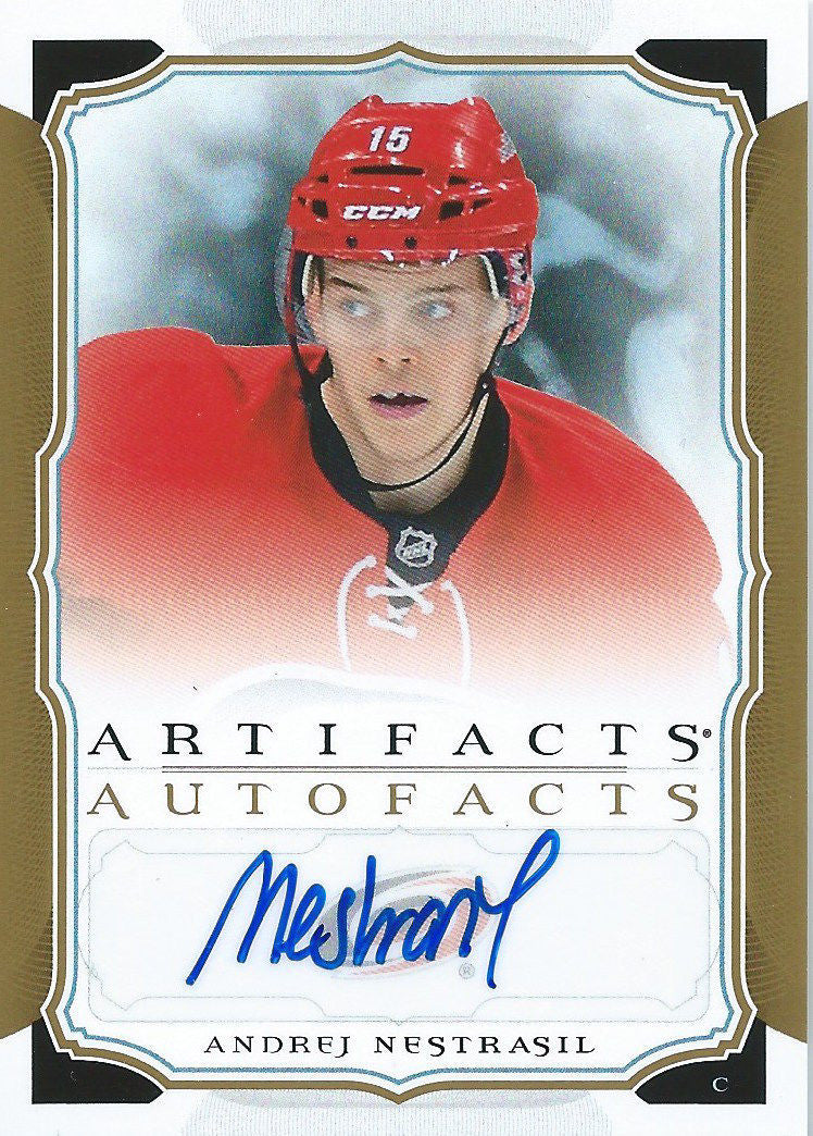 2015-16 Upper Deck Artifacts Autofacts ANDREJ NESTRASIL Autograph UD 02499