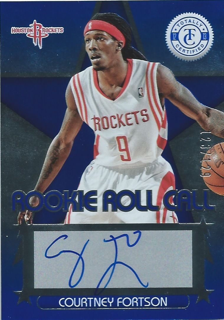 2012-13 Totally Certified Rookie Roll Blue COURTNEY FORTSON auto 01157 Image 1