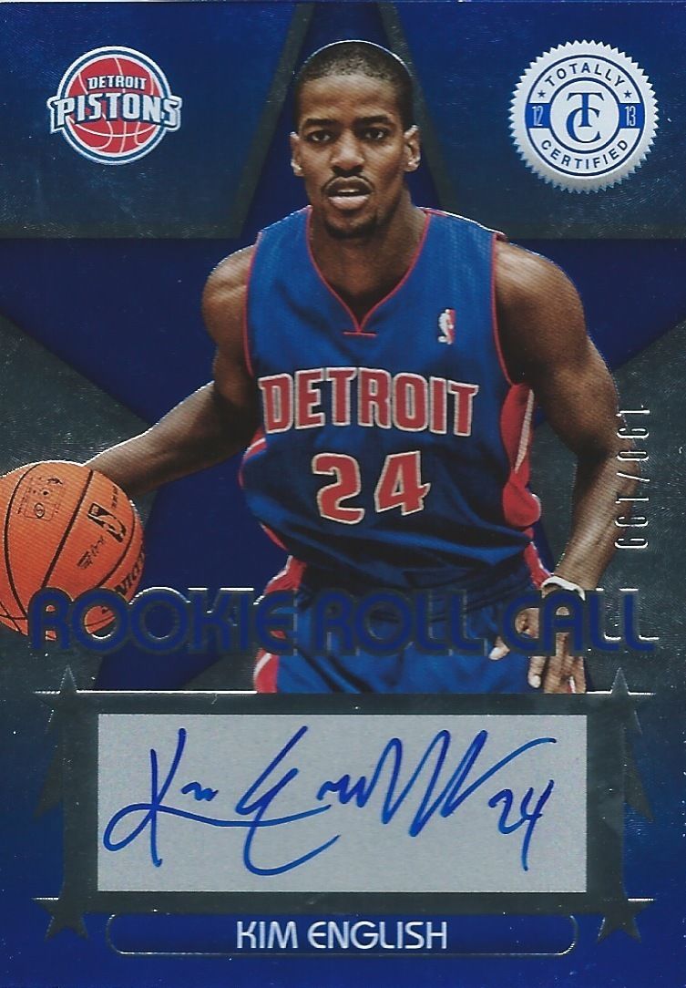 2012-13 Totally Certified Rookie Roll Blue KIM ENGLISH /199 Auto 01158 Image 1