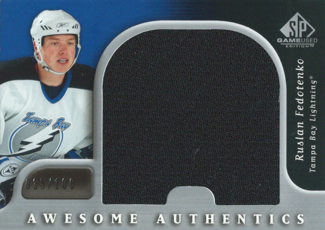 2005-06 Upper Deck SP Game Used RUSLAN FEDOTENKO 35/100 Jersey 01830 Image 1