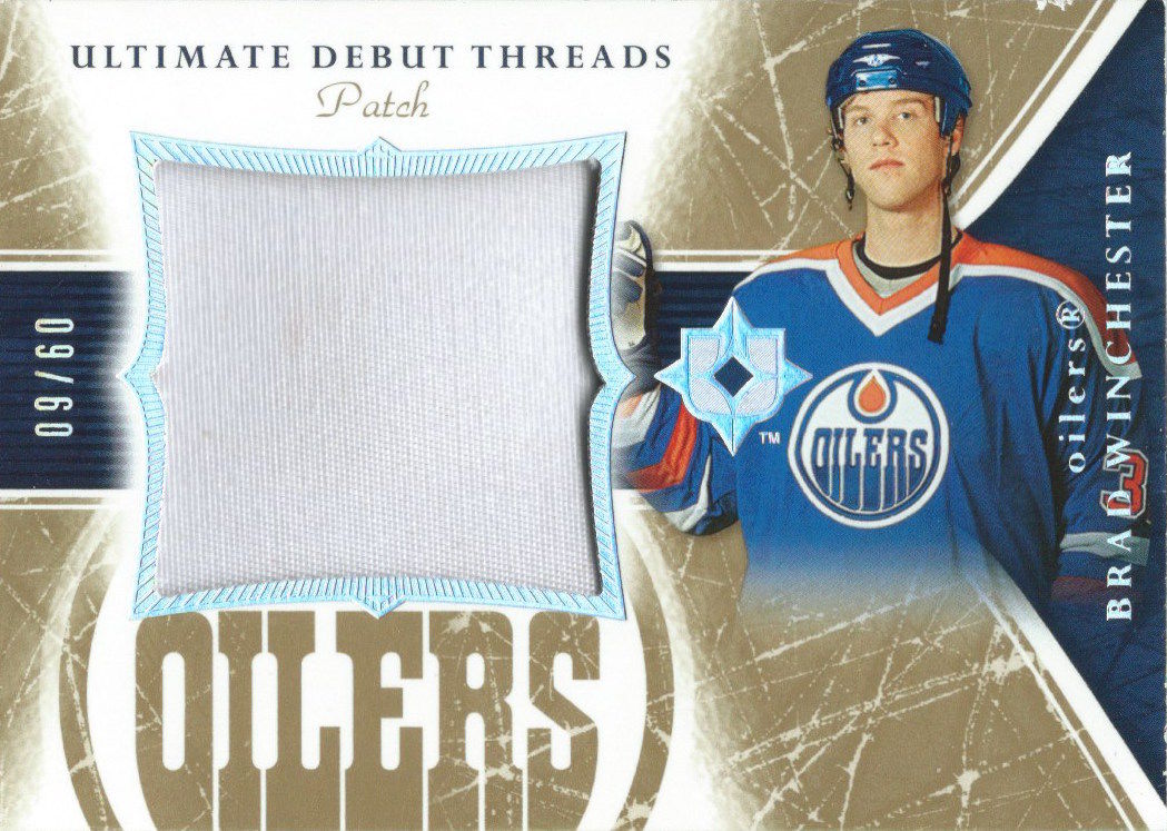 2005-06 UD Ultimate Debut Threads BRAD WINCHESTER 9/60 Patch 01831 Image 1