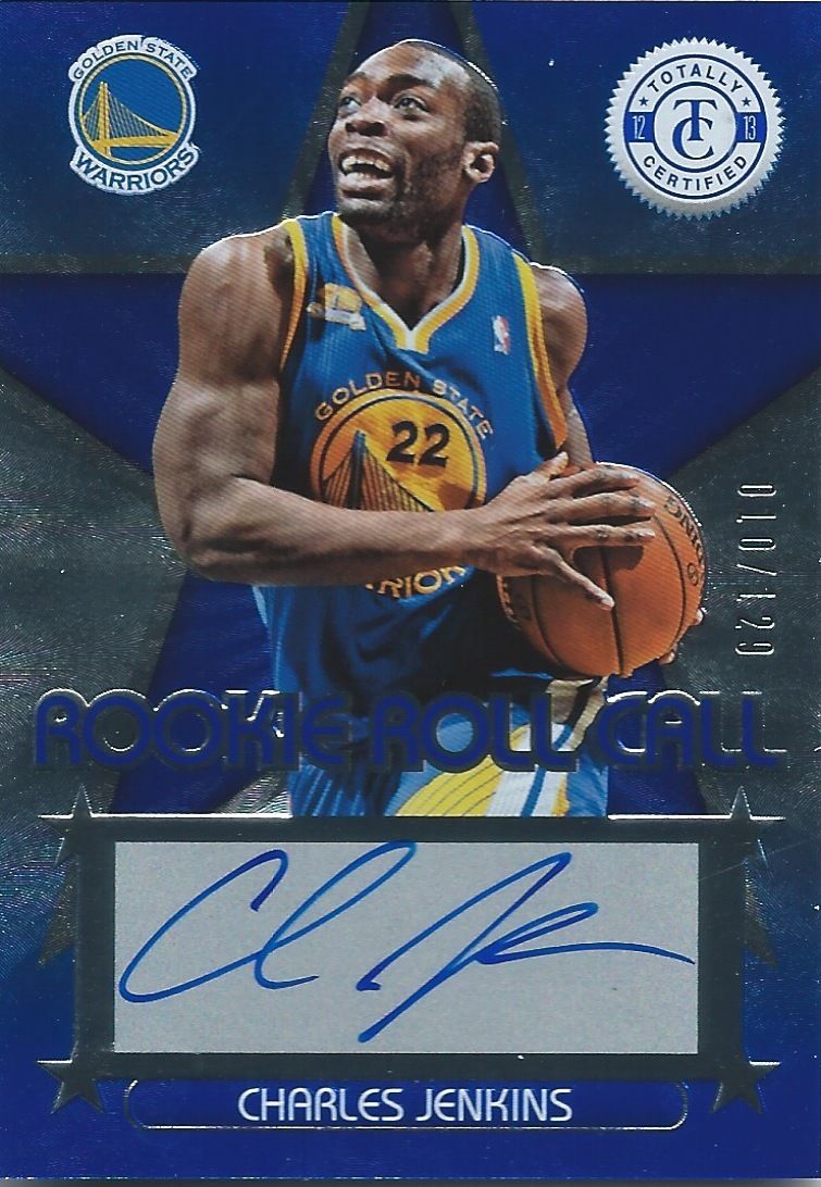 2012-13 Totally Certified Rookie Roll Blue CHARLES JENKINS /129 Auto 01151 Image 1