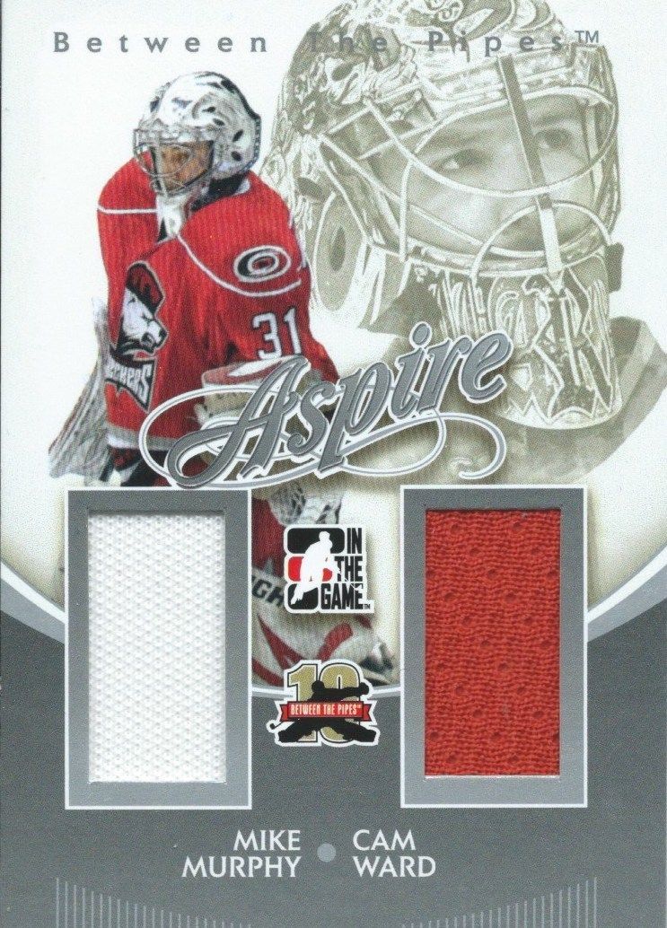 2011-12 ITG Between the Pipes Aspire MURPHY / WARD Dual Jersey 02288 Image 1