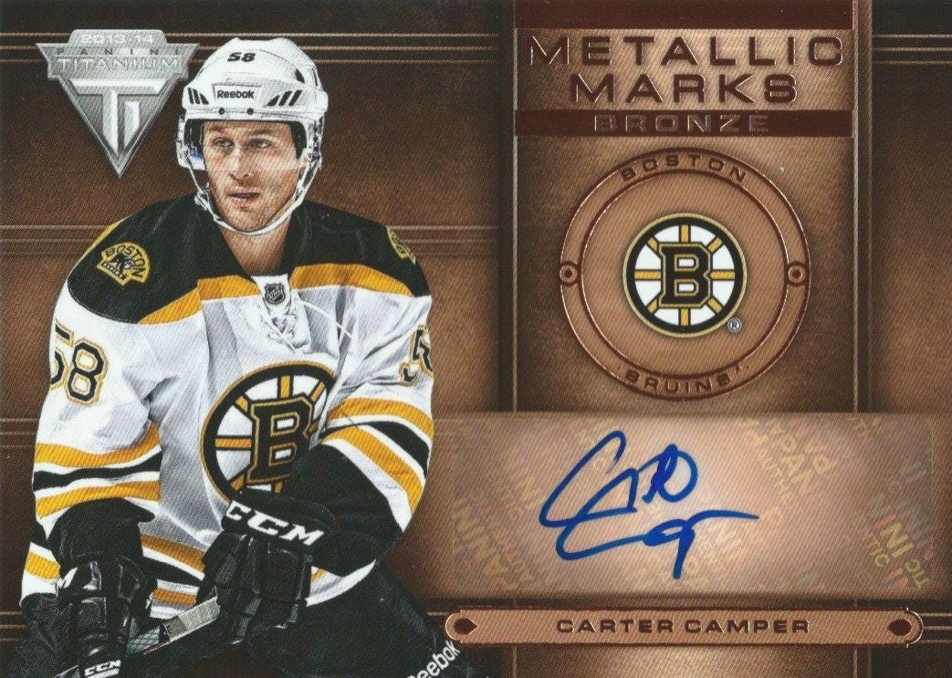2013-14 Panini Titanium CARTER CAMPER Metallic Marks Bronze Autograph