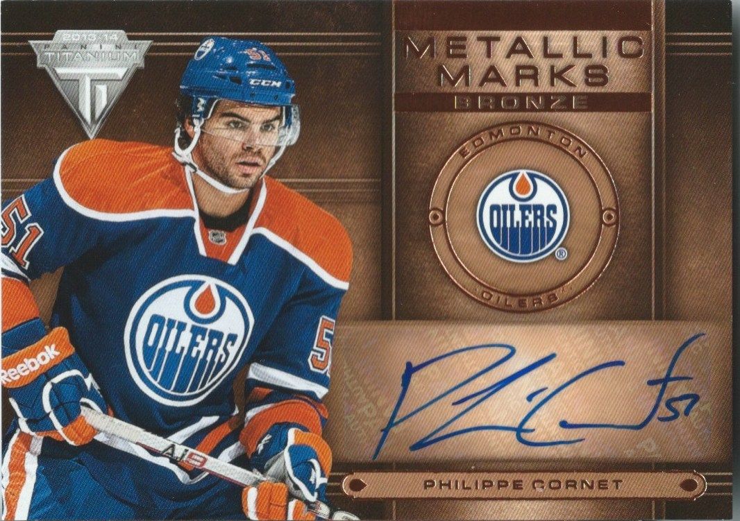 2013-14 Panini Titanium PHILIPPE CORNET Metallic Marks Bronze 00793 Image 1