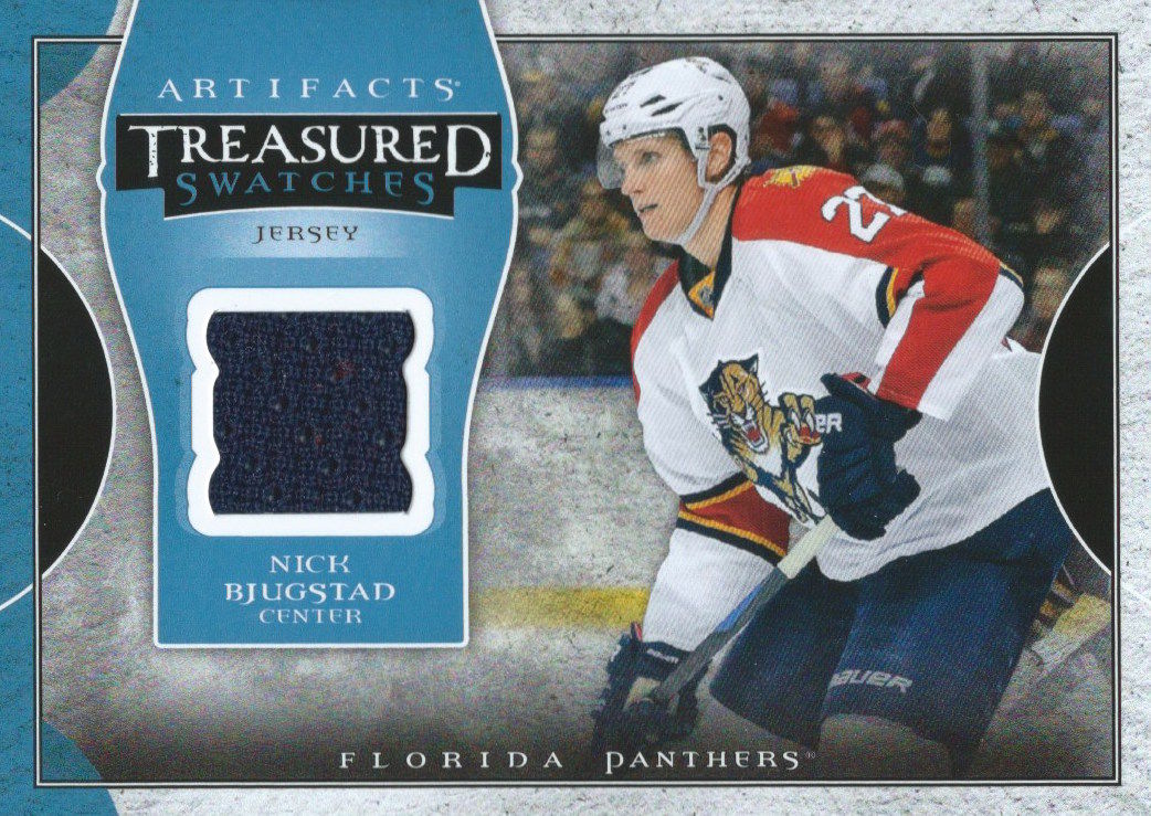 2015 16 UD Artifacts Treasured Swatches NICK BJUGSTAD Jersey NHL 01843 Hockey Card World Inc