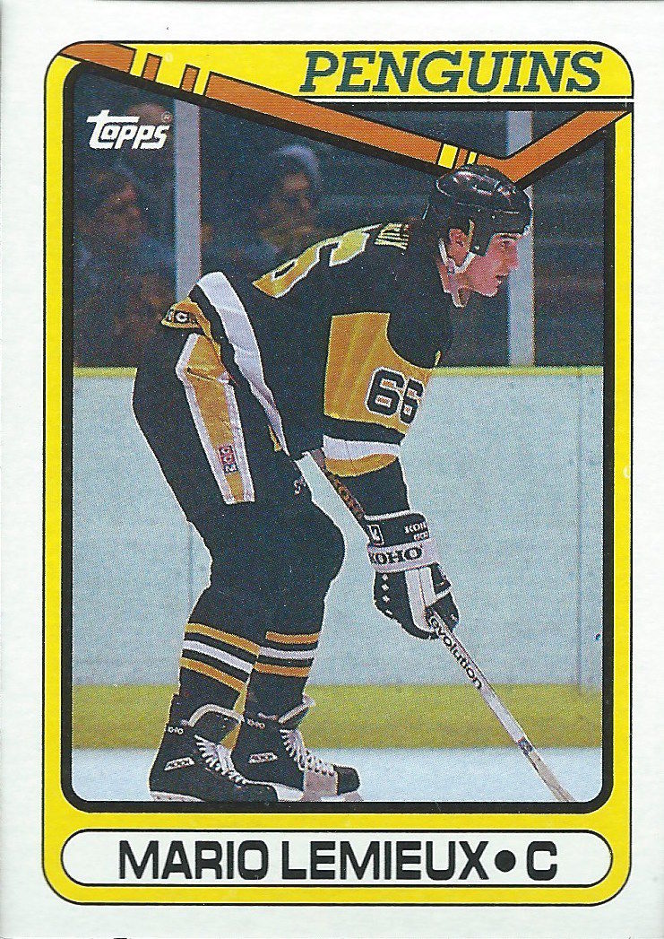 1990-91 Topps #175 MARIO LEMIEUX Hockey NHL 02462 Image 1