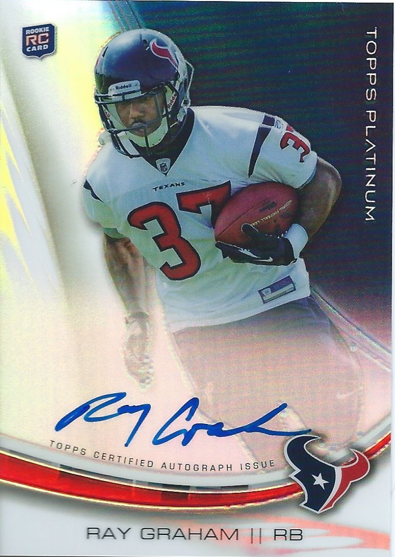 2013 Topps Platinum Rookie Auto RAY GRAHAM Refractors Panini 01040 Image 1