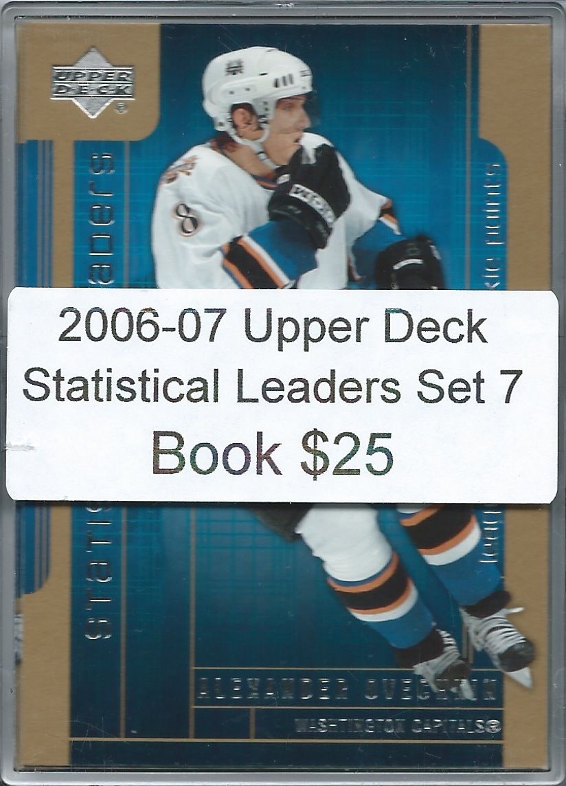 2006-07 Upper Deck Statistical Leaders Set 1-7 - Ovechkin, Brodeur,+ 02384 Image 1