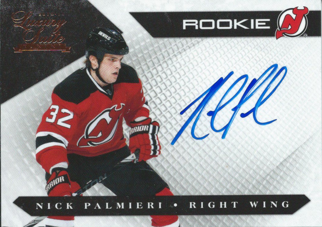 2010-11 Luxury Suite NICK PALMIERI Auto RC 122/499 Rookie NHL UD 01544 Image 1